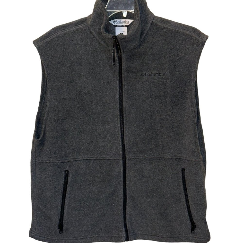 Columbia Cathedral Peak‎ Fleece Full Zip Polyester Vest Large Winter Outdoors